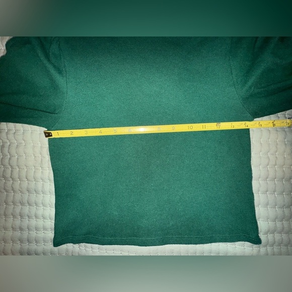 Reformation Cydney Forest green mock neck top. Size XS. VGUC. - Picture 3 of 16